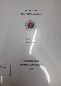 Modul Kuliah Etika profesi Akuntansi