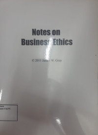 Notes on Business Ethics